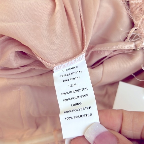 MANIJU l Paste Softgirl Pink Long Formal Dress NEW Size 10 - Picture 15 of 16